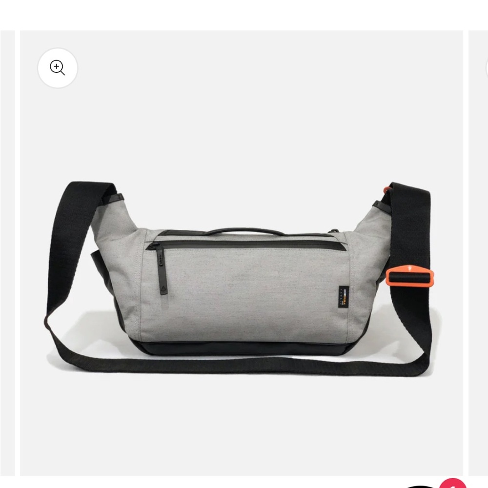 Agency Aspect Unisex Hybrid Crossbody Bag in Pixel Gray